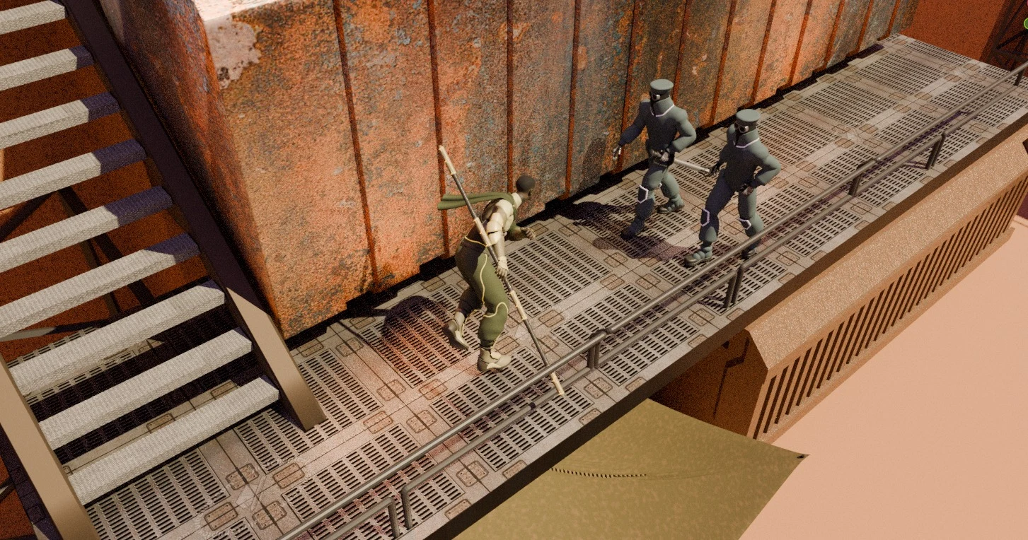 Halted gameplay scene